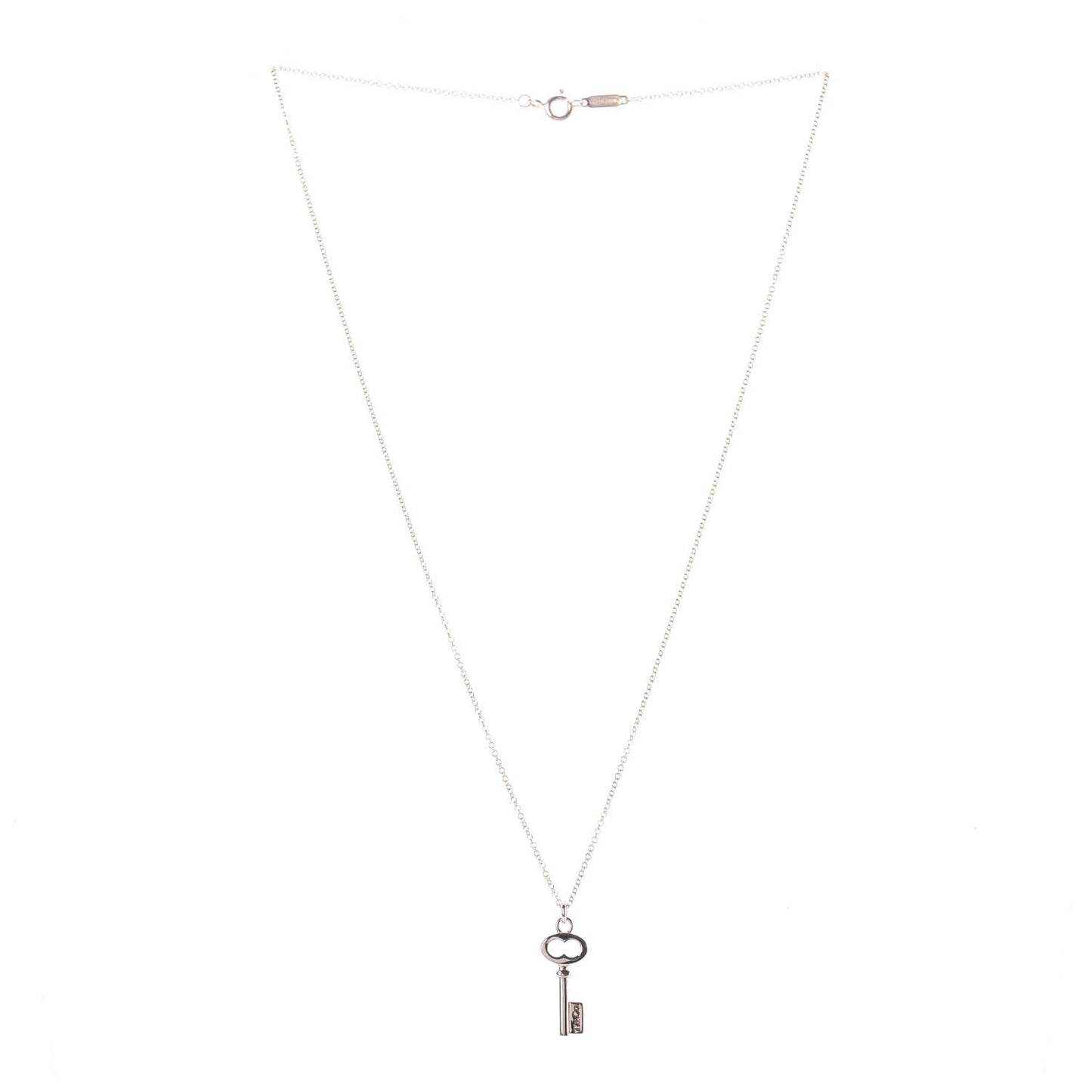18K Rose Gold Mini Key Pendant Necklace