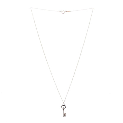 Tiffany 18K Rose Gold Mini Key Pendant Necklace 3 of 4