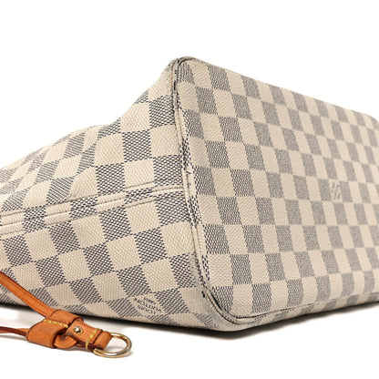 Louis Vuitton Damier Azur Neo Neverfull MM Rose Ballerine 7 of 9
