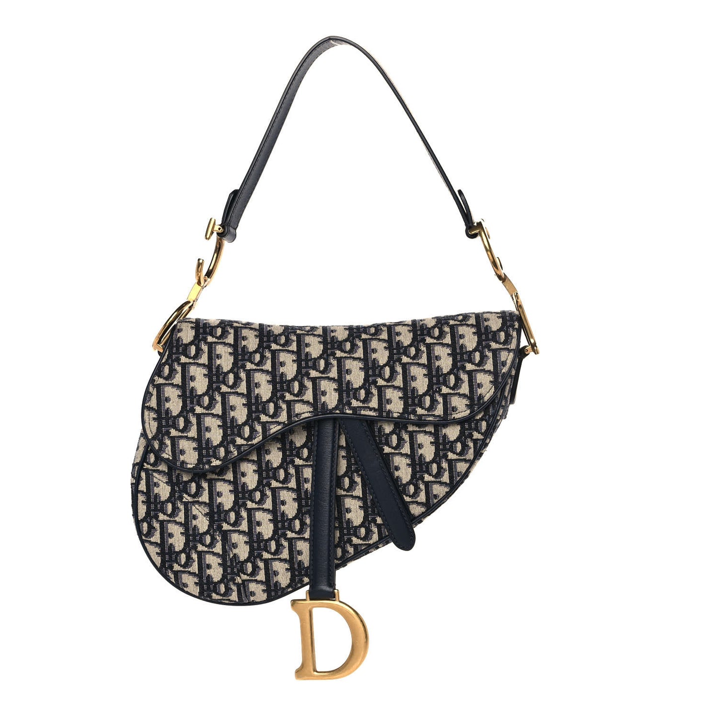 Oblique Saddle Bag Blue