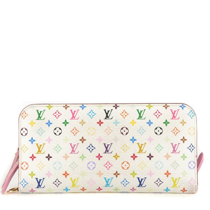 Louis Vuitton Monogram Multicolor Insolite Wallet White Litchi 1 of 10