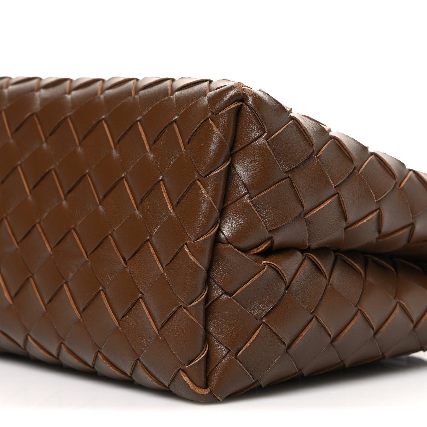 Nappa Intrecciato Small Andiamo Shoulder Bag Nocciola