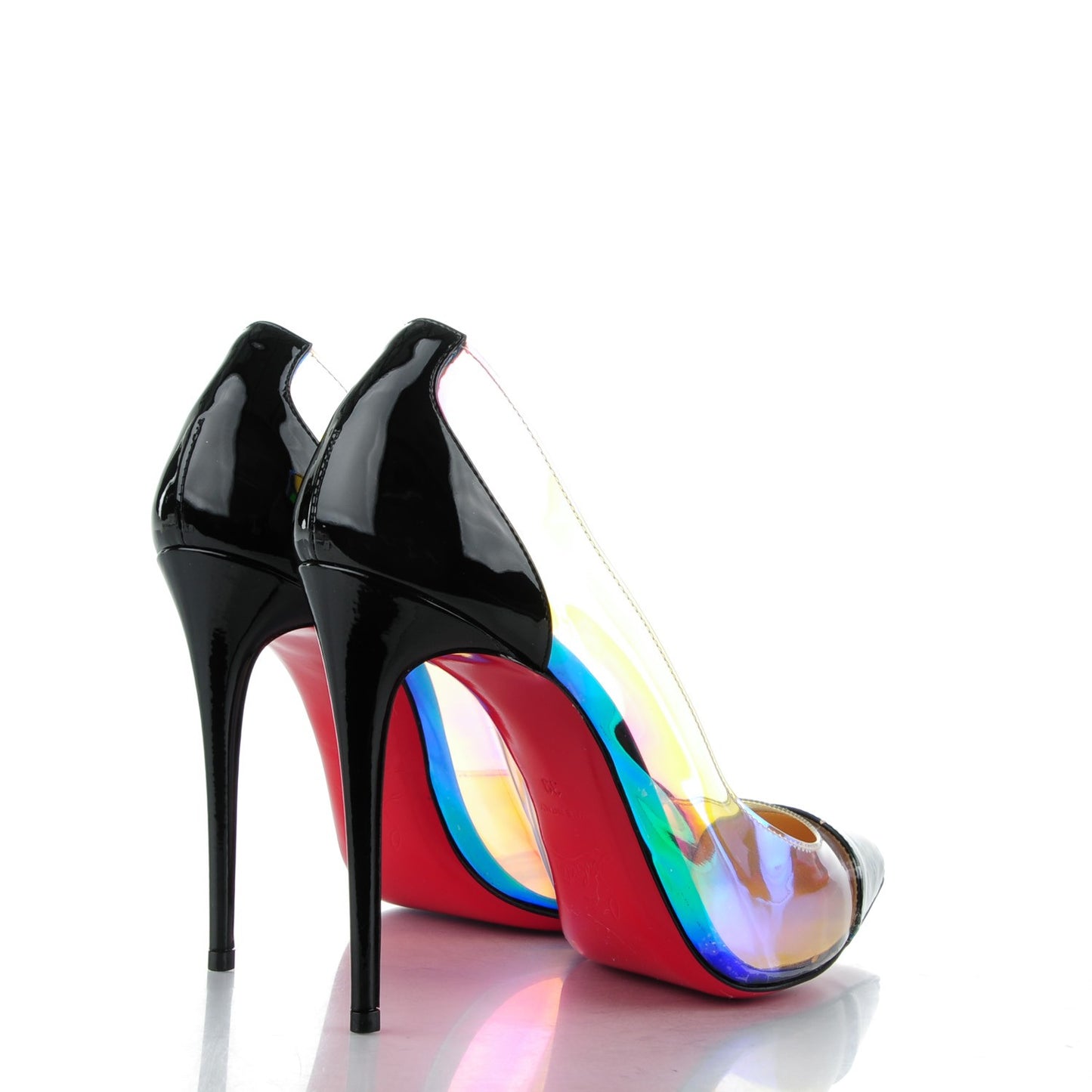 Disco PVC Hologram Debout 100 Pumps 39 Black Multicolor