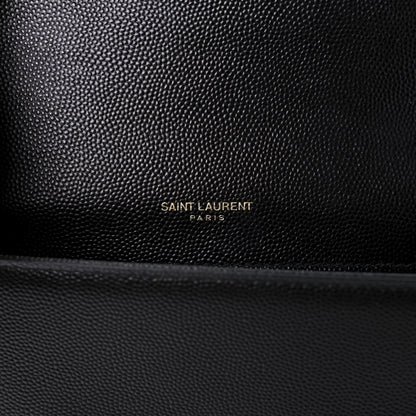 Saint Laurent Grain De Poudre Small Monogram Kate Satchel Black 6 of 10