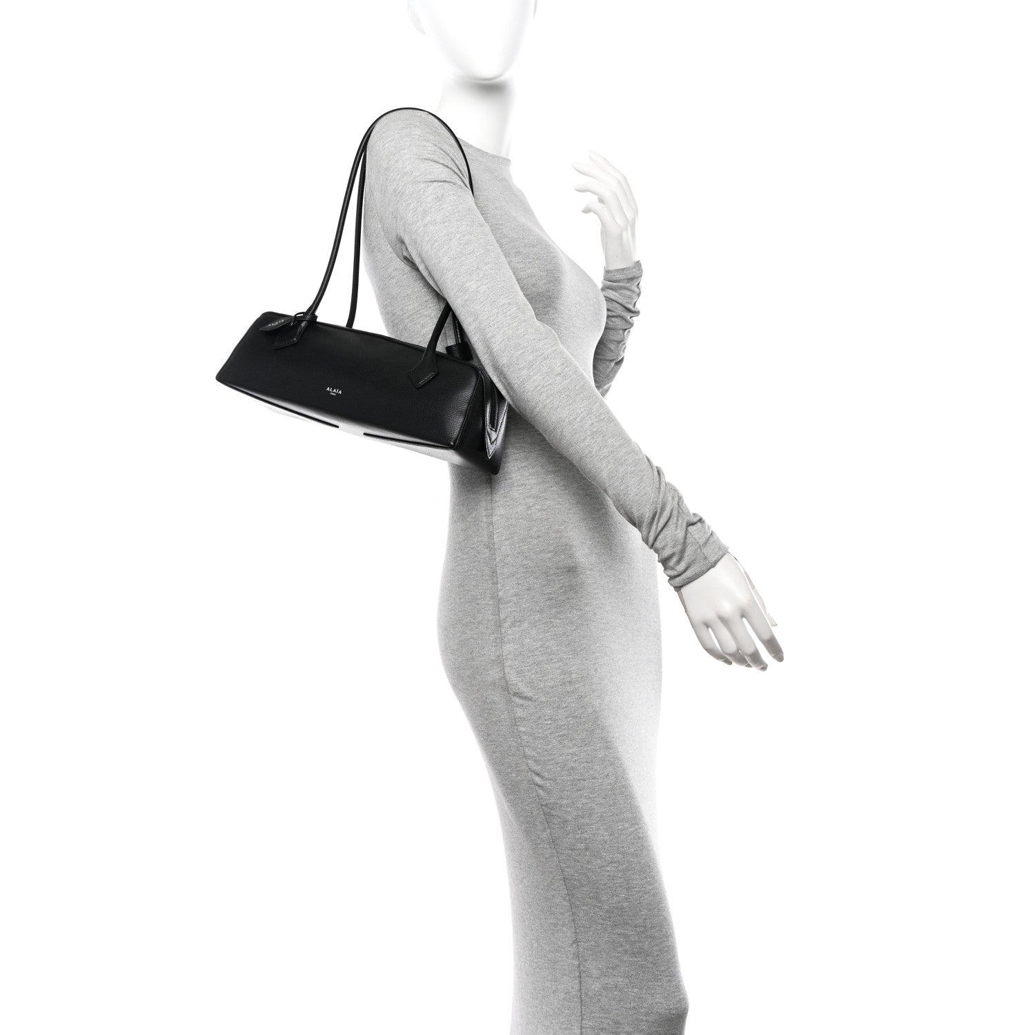 Alaia Goatskin Medium Le Teckel Bag Black 2 of 10