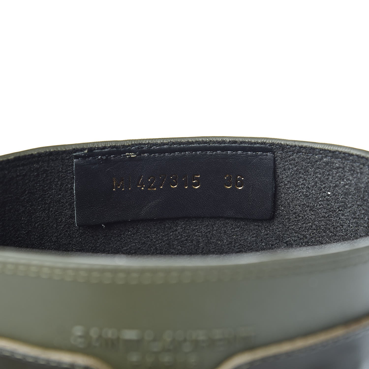 Saint Laurent Rubber Festival 25 High Rain Boots 36 Khaki 8 of 10