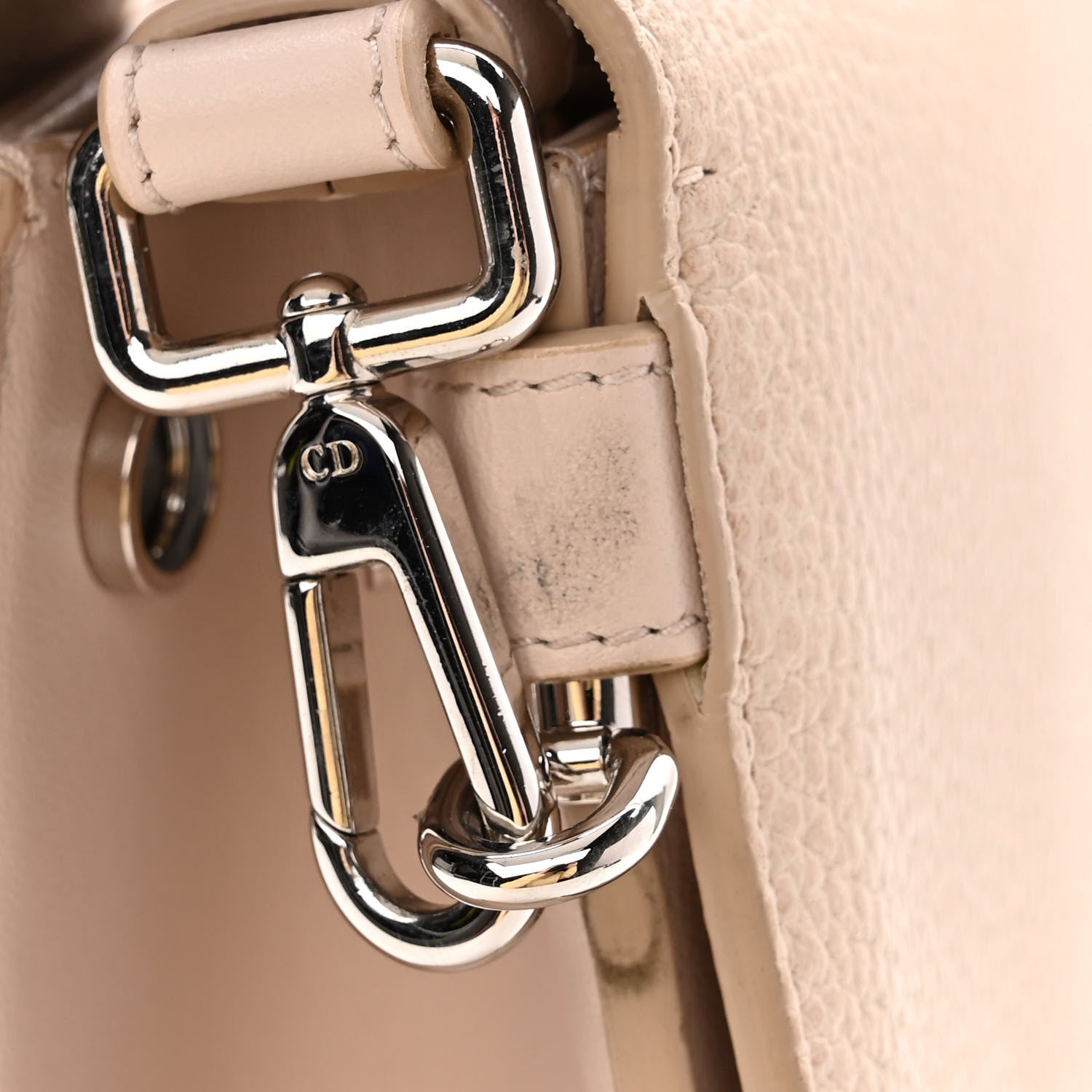 Christian Dior Grained Calfskin Medium Diorever Flap Tapioca 12 of 14