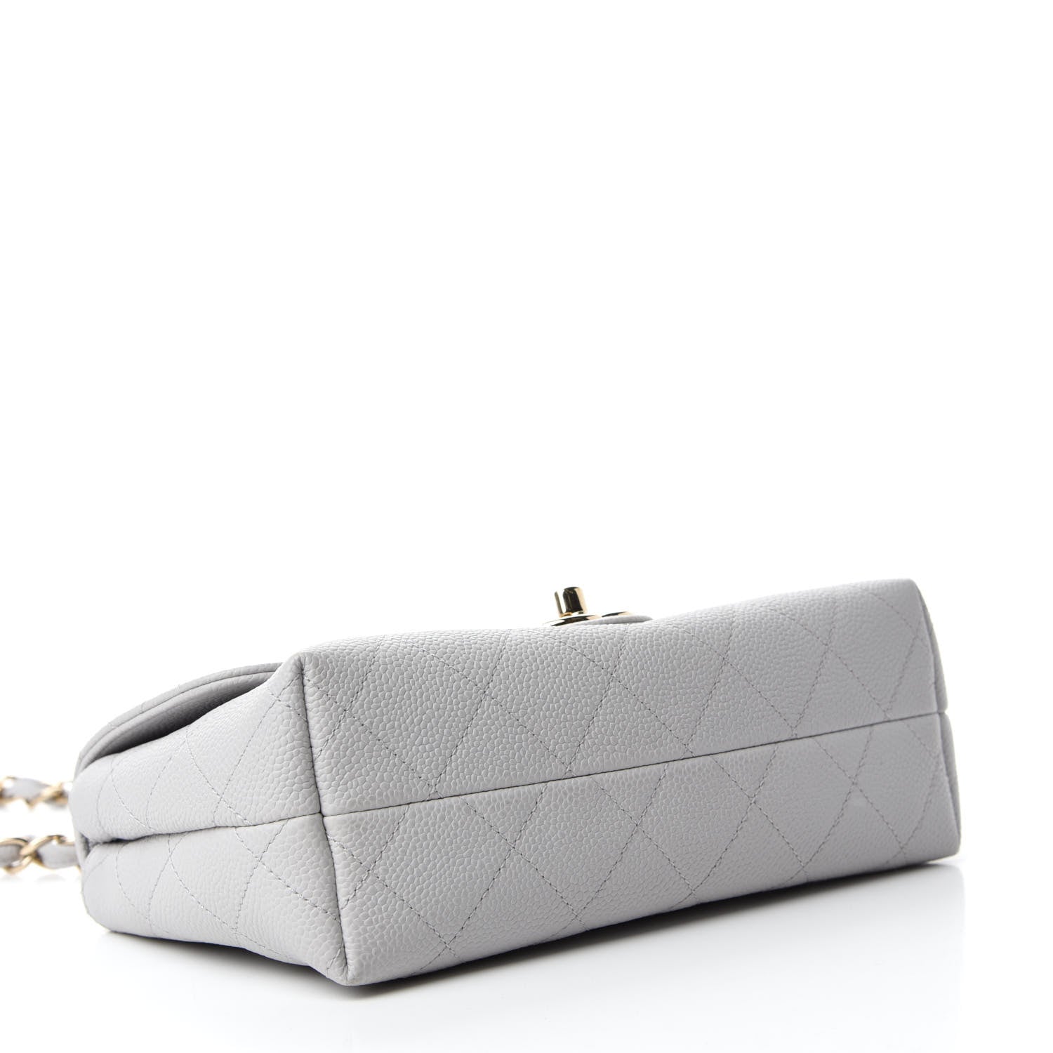 Chanel Caviar Quilted Small City Walk Flap Light Grey 4 of 10
