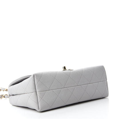 Chanel Caviar Quilted Small City Walk Flap Light Grey 4 of 10