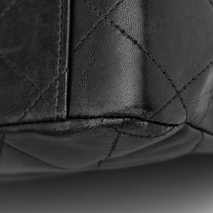 Chanel Lambskin Quilted XL Jumbo Single Flap Black 17 of 19