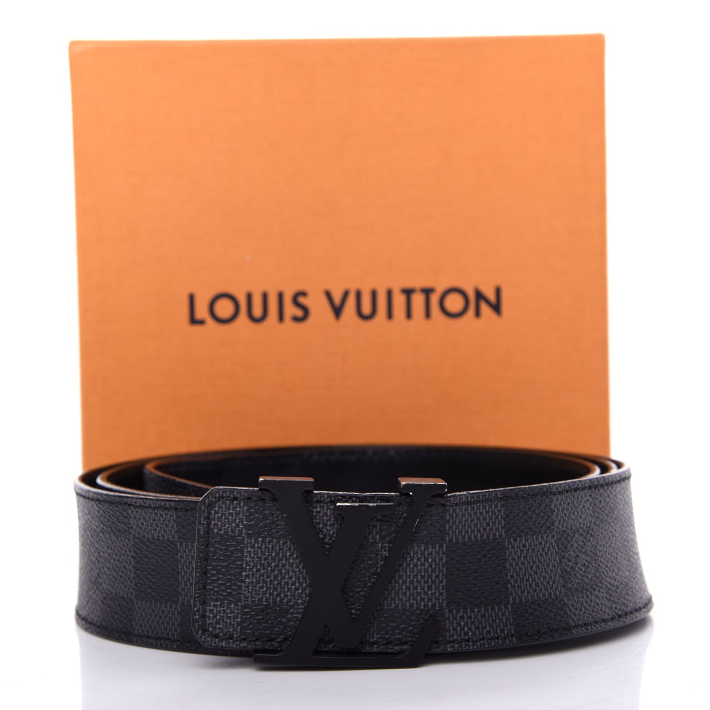 Damier Graphite 40mm LV Initiales Belt 120 48
