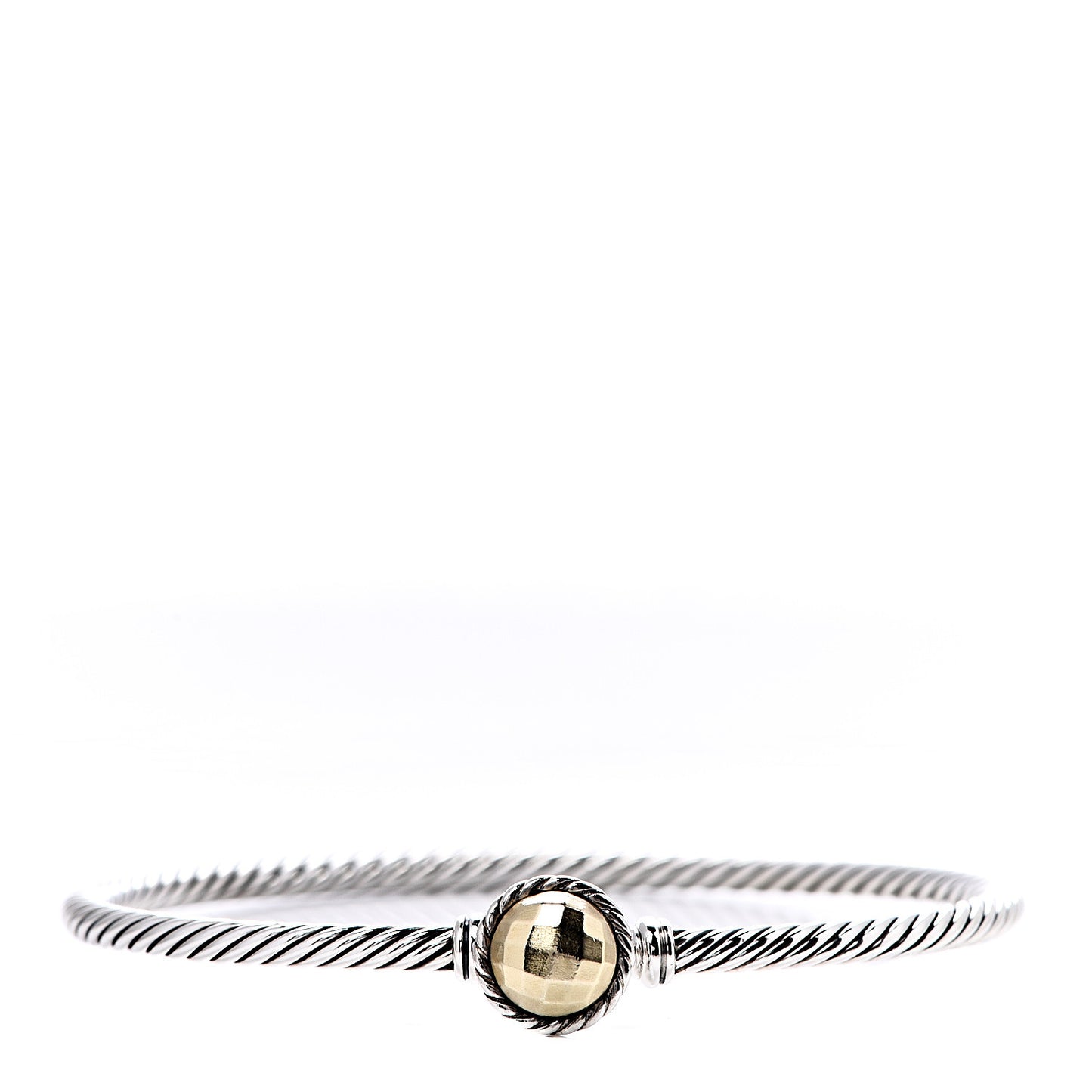 Sterling Silver 18K Yellow Gold 3mm Chatelaine Bracelet