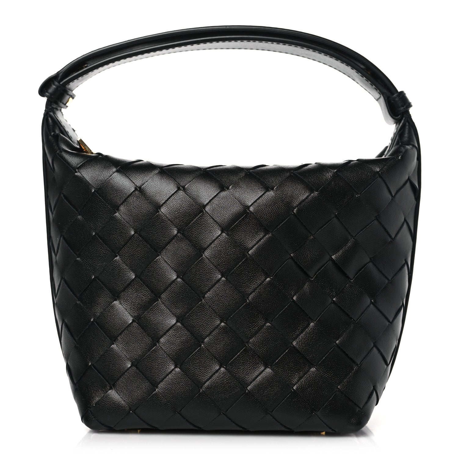Bottega Veneta Calfskin Nappa Intrecciato Candy Wallace Black 1 of 8