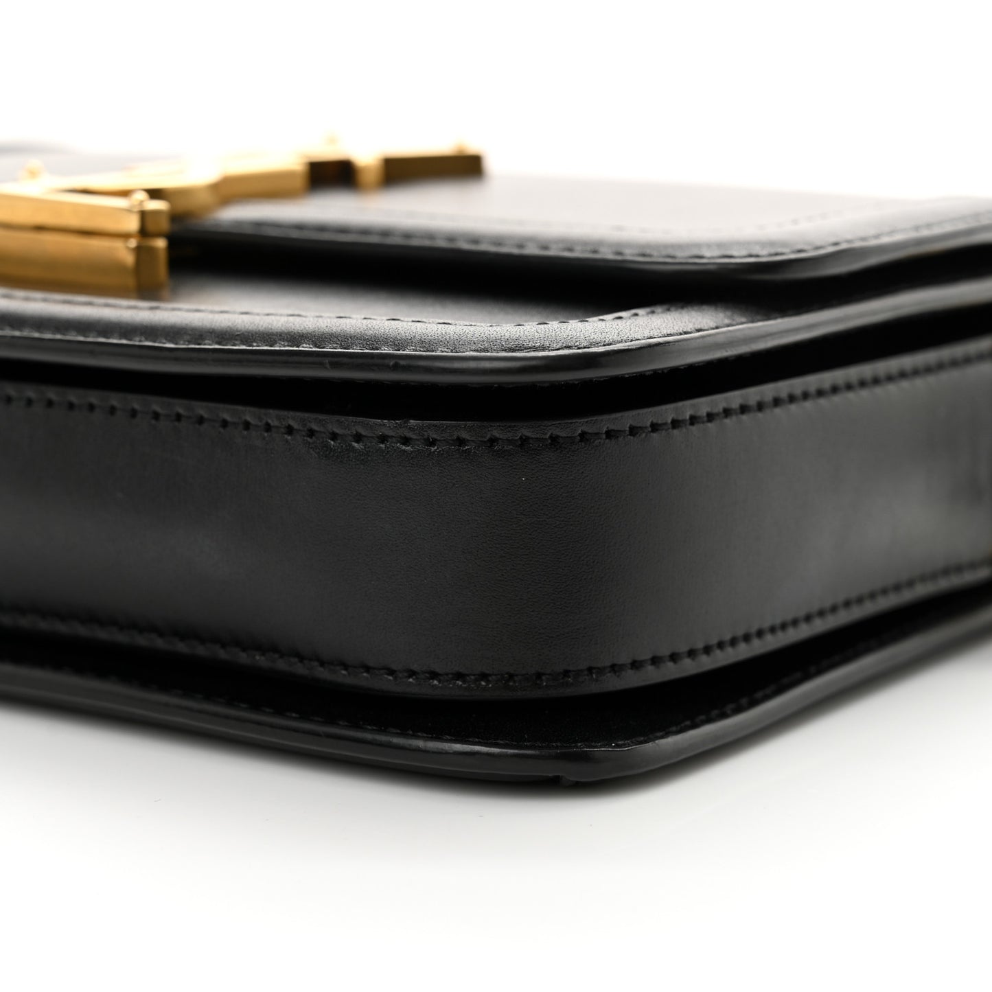 Smooth Calfskin Small Solferino Satchel Black