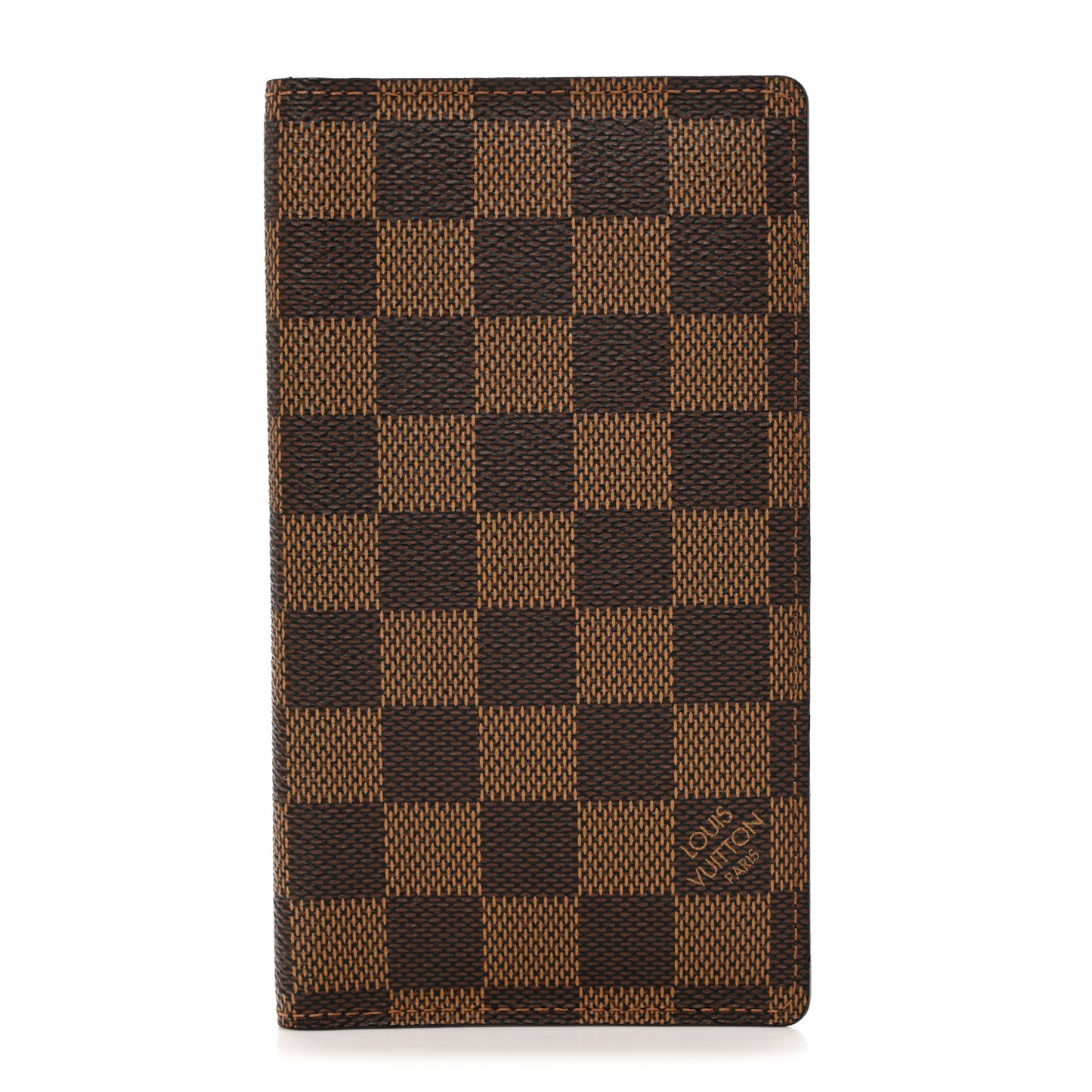 Damier Ebene Checkbook Cover Wallet