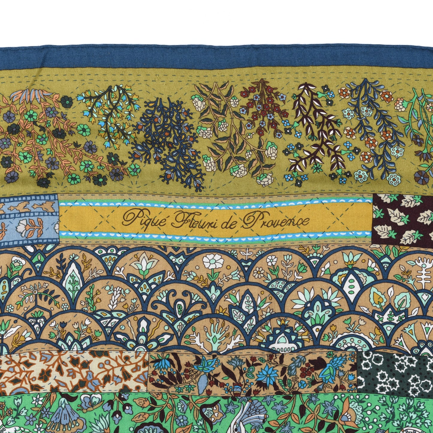 Cashmere Silk Pique Fleuri de Provence Shawl 140