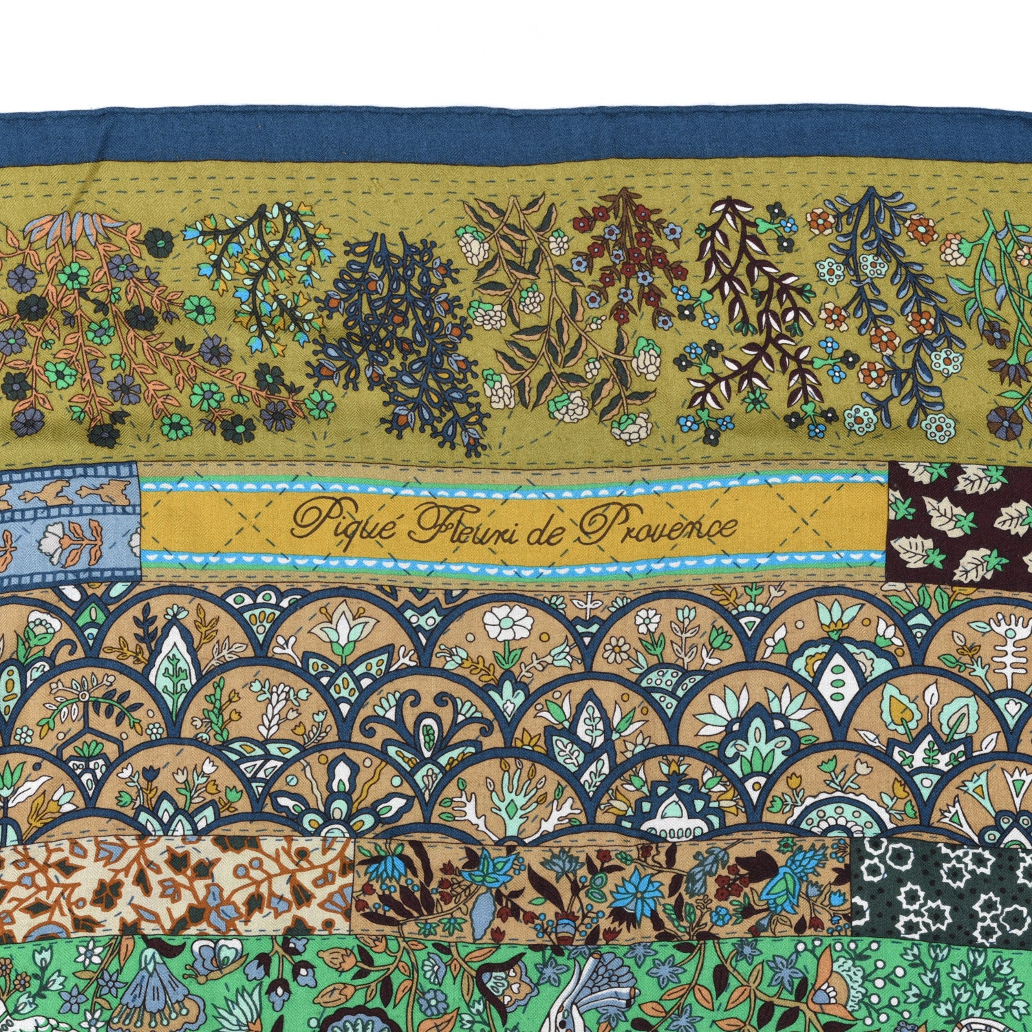 Hermes Cashmere Silk Pique Fleuri de Provence Shawl 140 3 of 10
