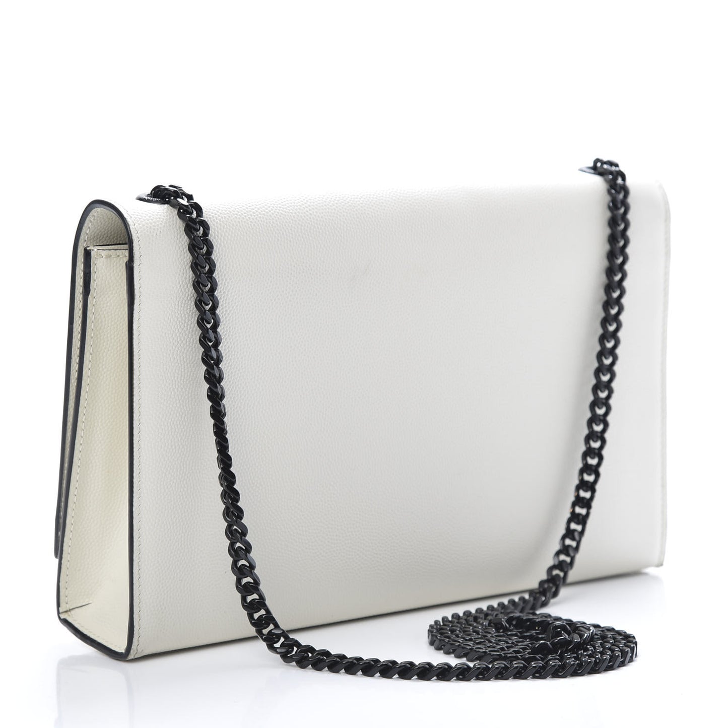 Grain De Poudre Medium Classic Monogram Kate Satchel Porcellana Black