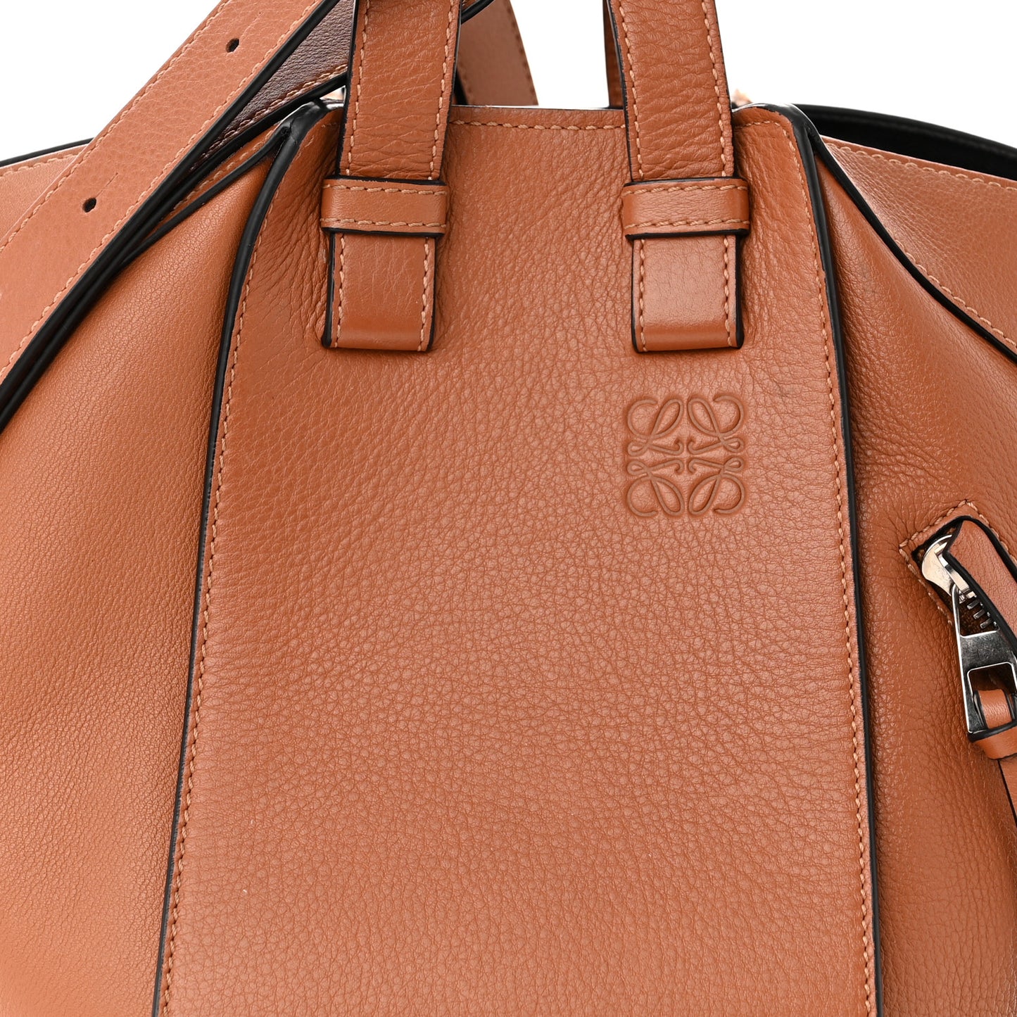 Calfskin Small Hammock Shoulder Bag Tan