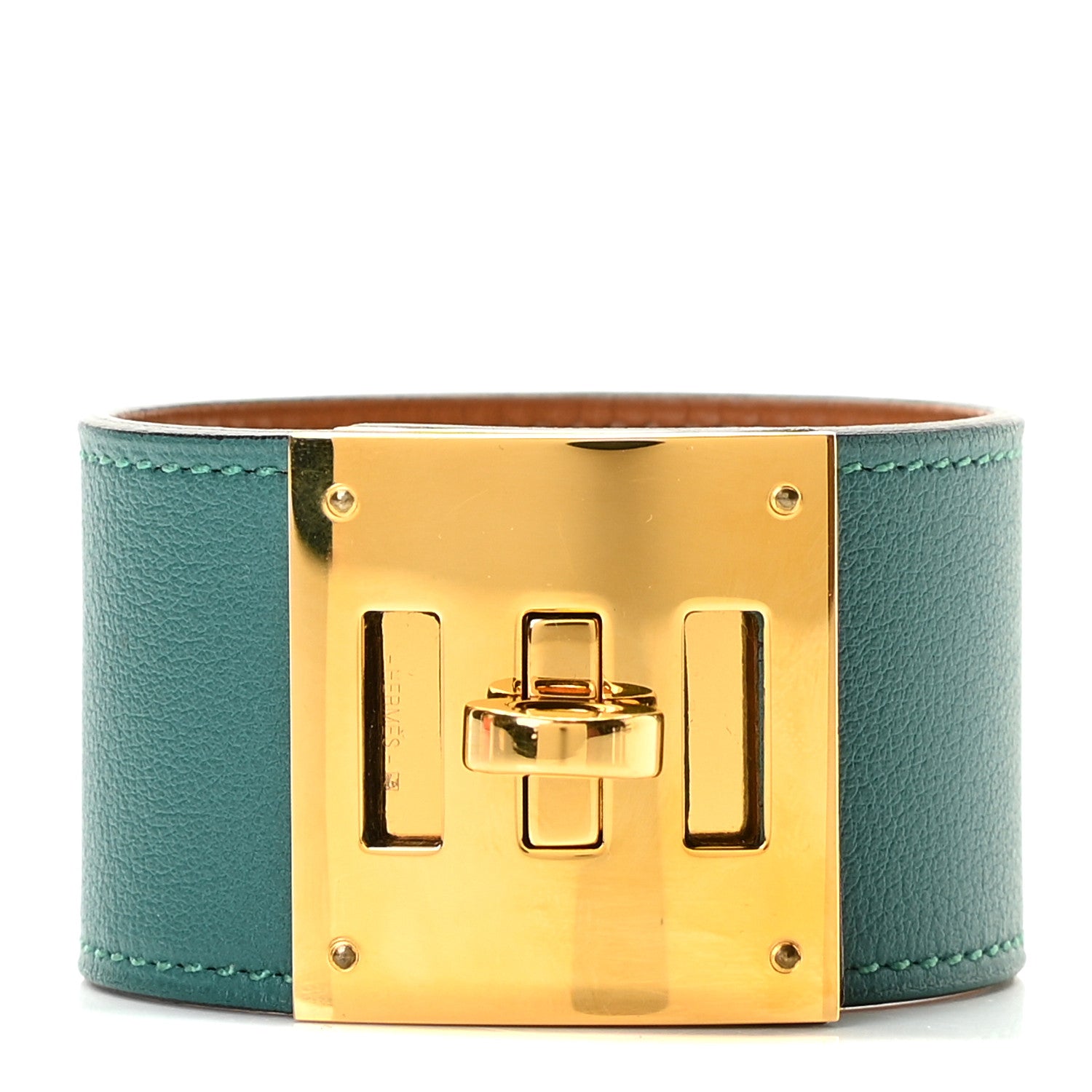 Hermes Swift Kelly Dog Bracelet Malachite 1 of 5