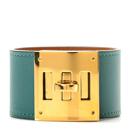 Hermes Swift Kelly Dog Bracelet Malachite 1 of 5