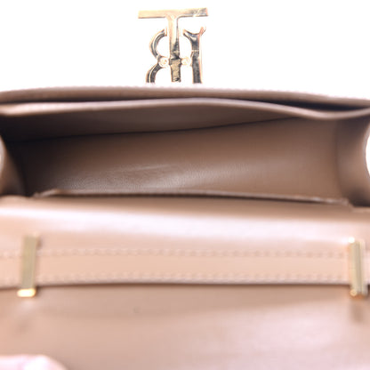 Burberry Calfskin Monogram Mini TB Bag Beige 5 of 9