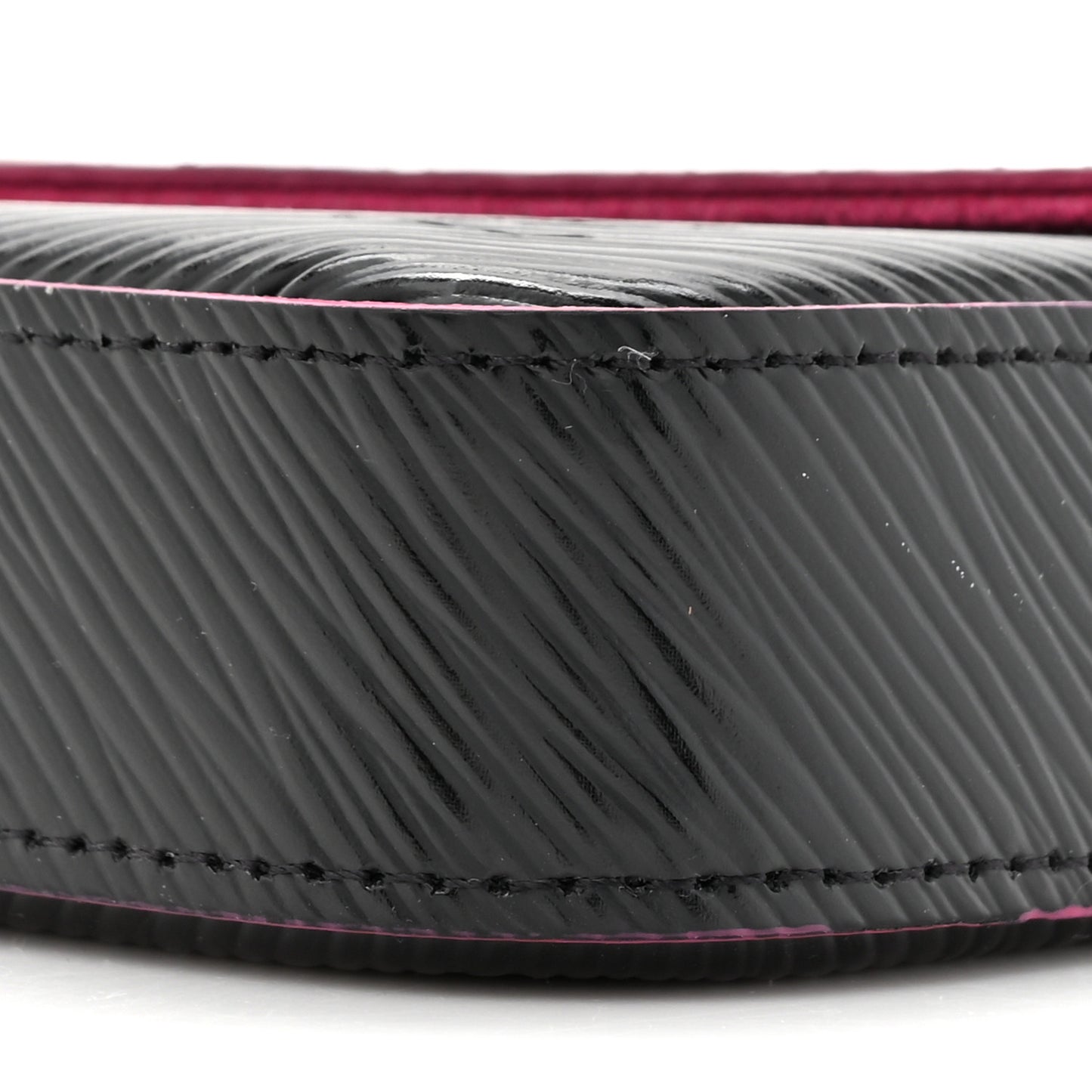 Epi Pochette Felicie Black Hot Pink