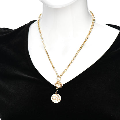 Foundrae 18K Yellow Gold Diamond Medium Wholeness Mixed Belcher Chain Charm Necklace 2 of 5
