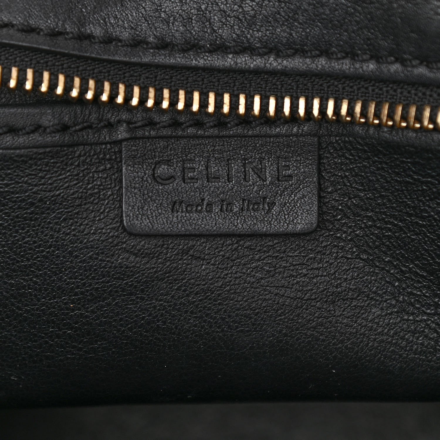 Celine Smooth Calfskin Nano Luggage Black 6 of 10