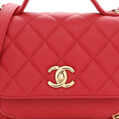 Chanel Caviar Quilted Small Business Affinity Flap Red 8 of 11