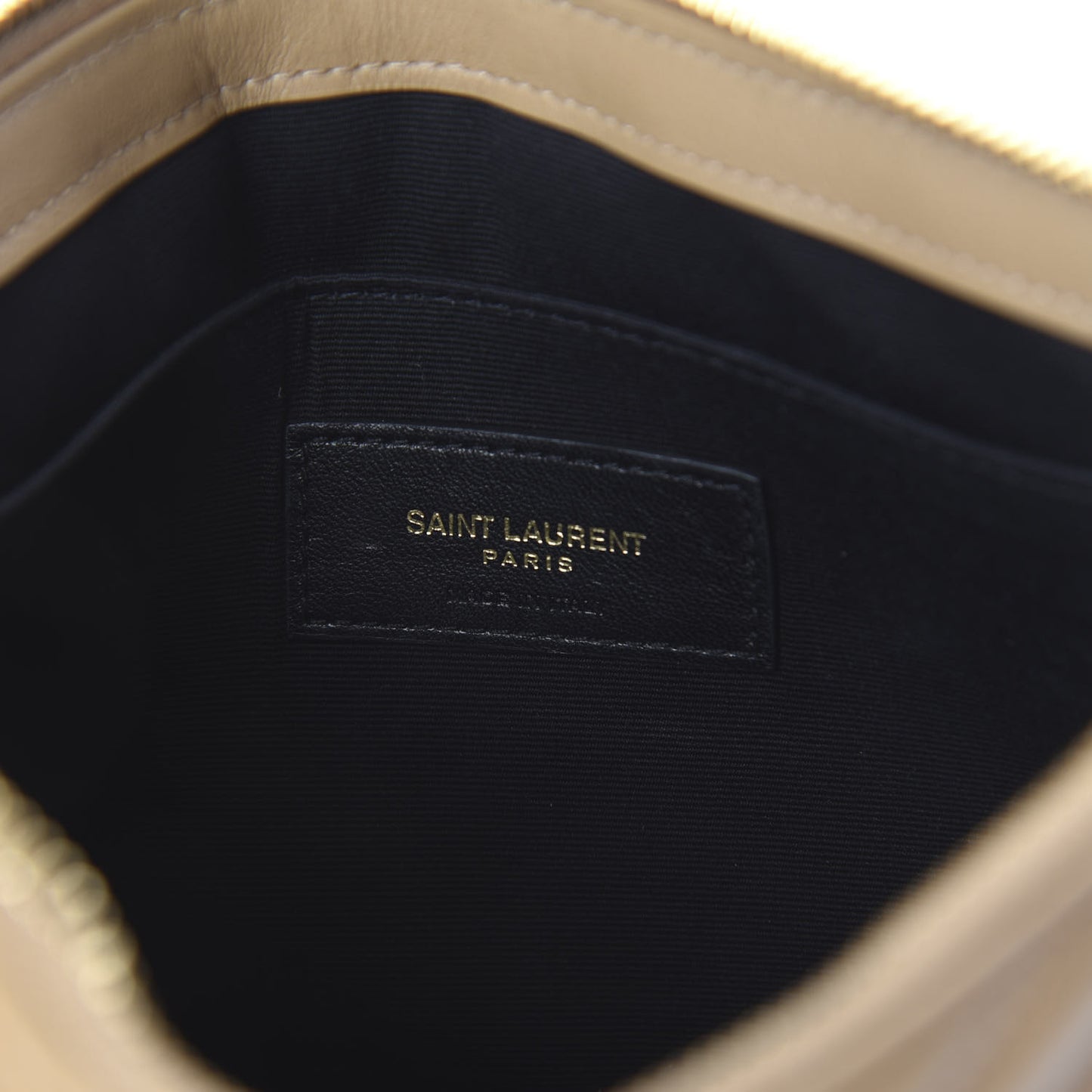 Calfskin Matelasse Chevron Monogram A5 Wristlet Cork