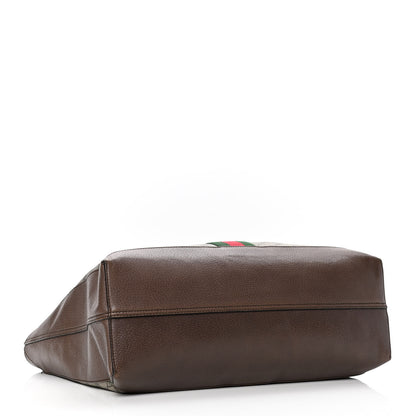 Gucci GG Supreme Monogram Web Ophidia Tote Brown 3 of 6
