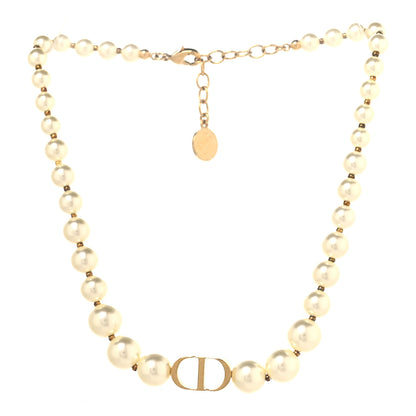 Christian Dior Pearl 30 Montaigne Choker Necklace Gold 3 of 5