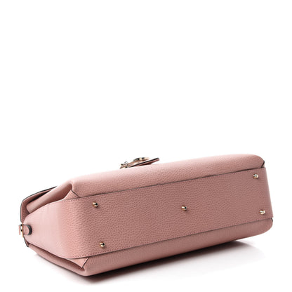 Gucci Dollar Calfskin Medium Interlocking G Top Handle Shoulder Bag Soft Pink 4 of 10