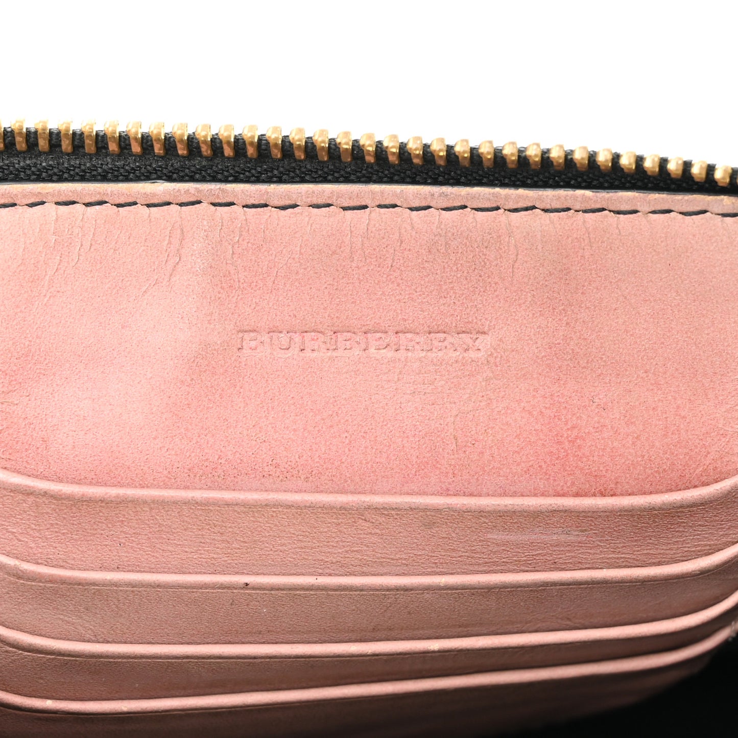Signature Grain Calfskin Check Embossed Peyton Crossbody Clutch Bag Pale Orchid