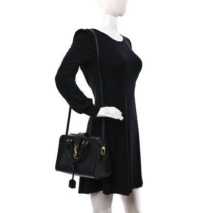 Saint Laurent Calfskin Monogram Baby Cabas Black 2 of 8