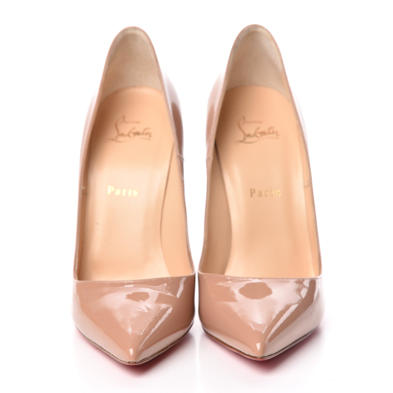 Christian Louboutin Patent So Kate 120 Pumps 40 Nude 2 of 10