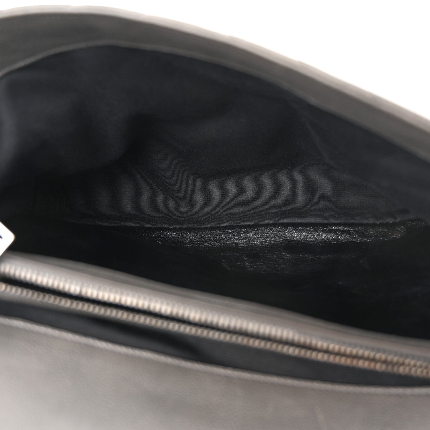 Saint Laurent Sheepskin Matelasse Chevron Monogram Large College Satchel Light Coal 5 of 11