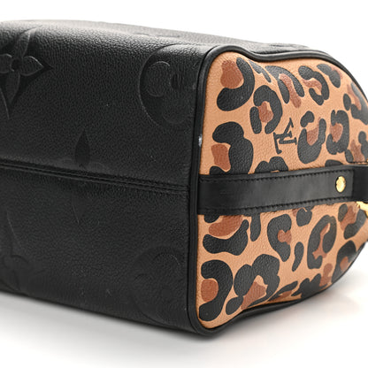 Louis Vuitton Empreinte Monogram Giant Wild At Heart Speedy Bandouliere 25 Black 9 of 10
