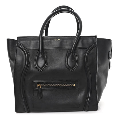 Celine Smooth Calfskin Mini Luggage Black 1 of 9
