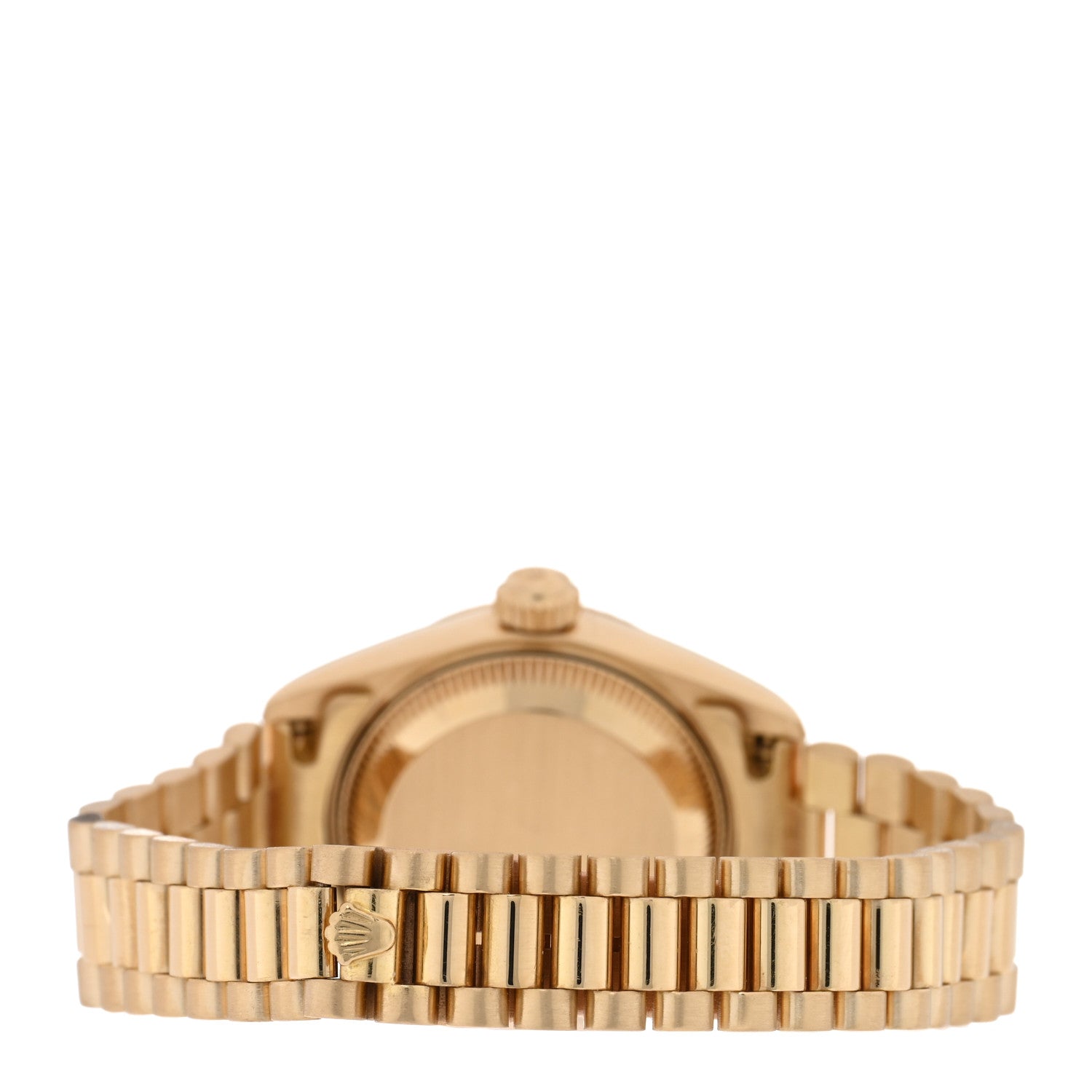 Rolex 18K Yellow Gold 26mm Oyster Perpetual Datejust President Watch Champagne Roman 69178 3 of 5
