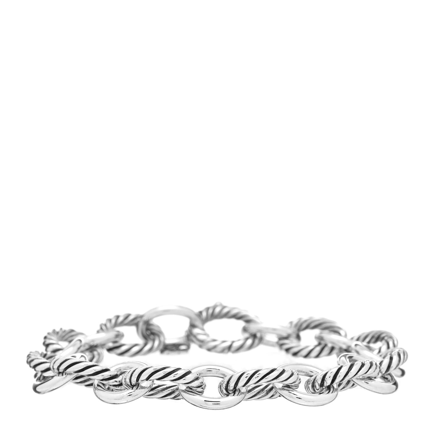 Sterling Silver 13mm Large Oval Link Bracelet