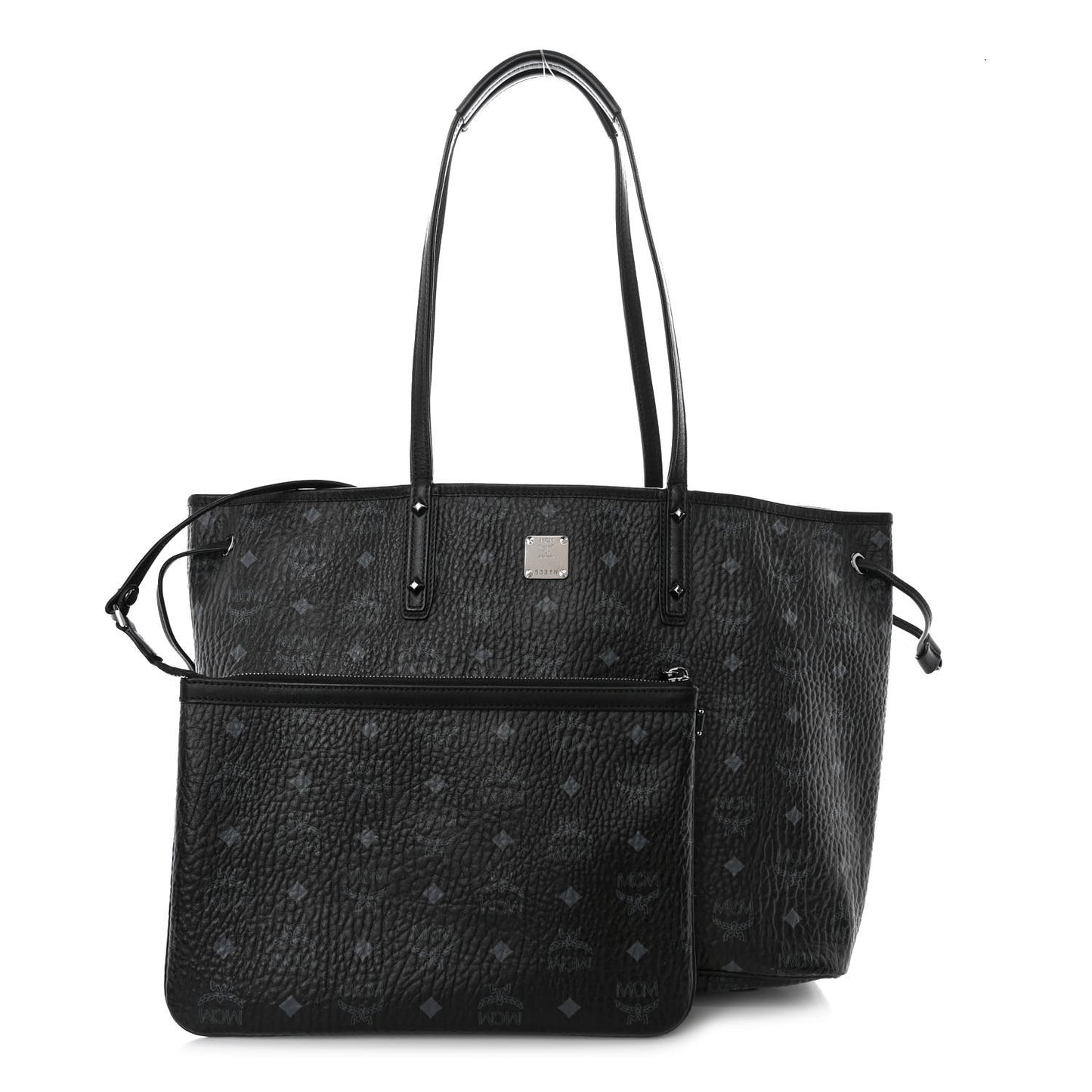 Visetos Medium Liz Reversible Shopper Tote Black