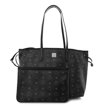 MCM Visetos Medium Liz Reversible Shopper Tote Black 1 of 20