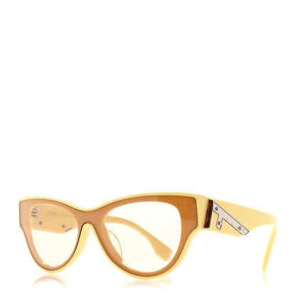 Fendi Acetate Fendi First Round Sunglasses FE40135F Yellow 1 of 7
