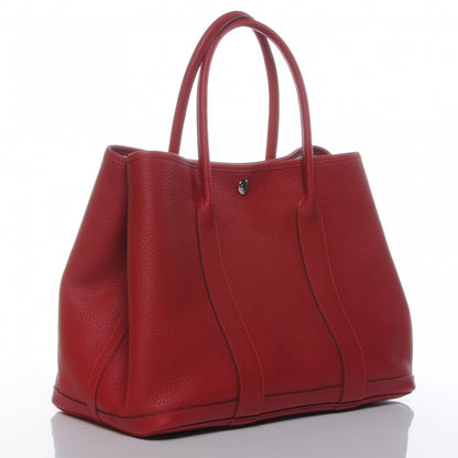 Hermes Fjord Garden Party Tote 36 MM Rouge Garance 3 of 8