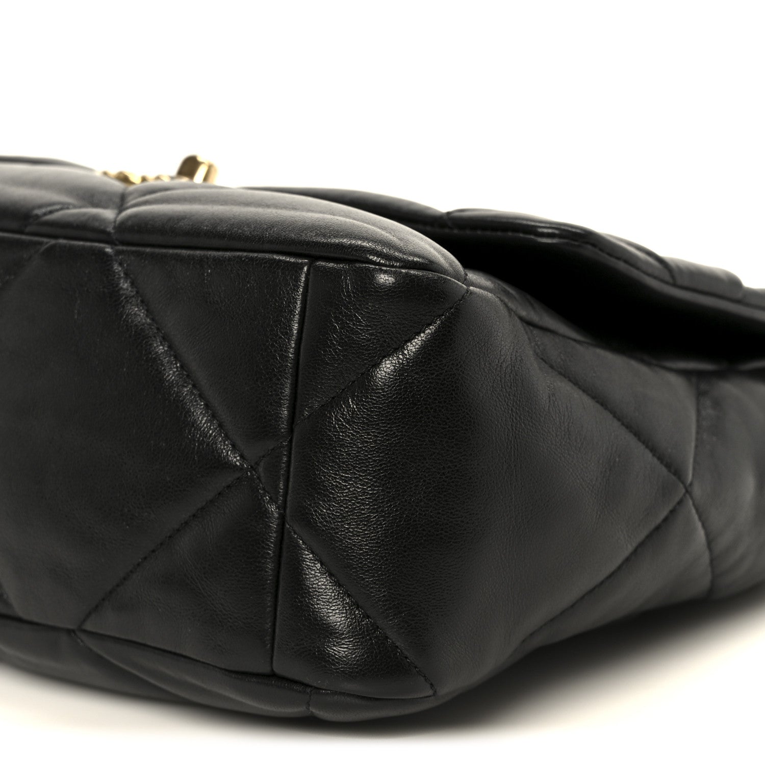 Chanel Lambskin Quilted Large Chanel 19 Flap Black 10 of 11