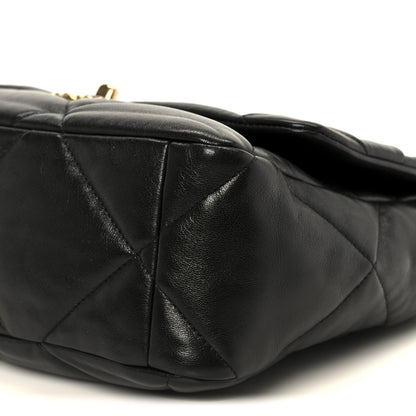 Chanel Lambskin Quilted Large Chanel 19 Flap Black 10 of 11