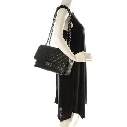 Chanel Caviar Quilted Jumbo Single Flap Black 2 of 7