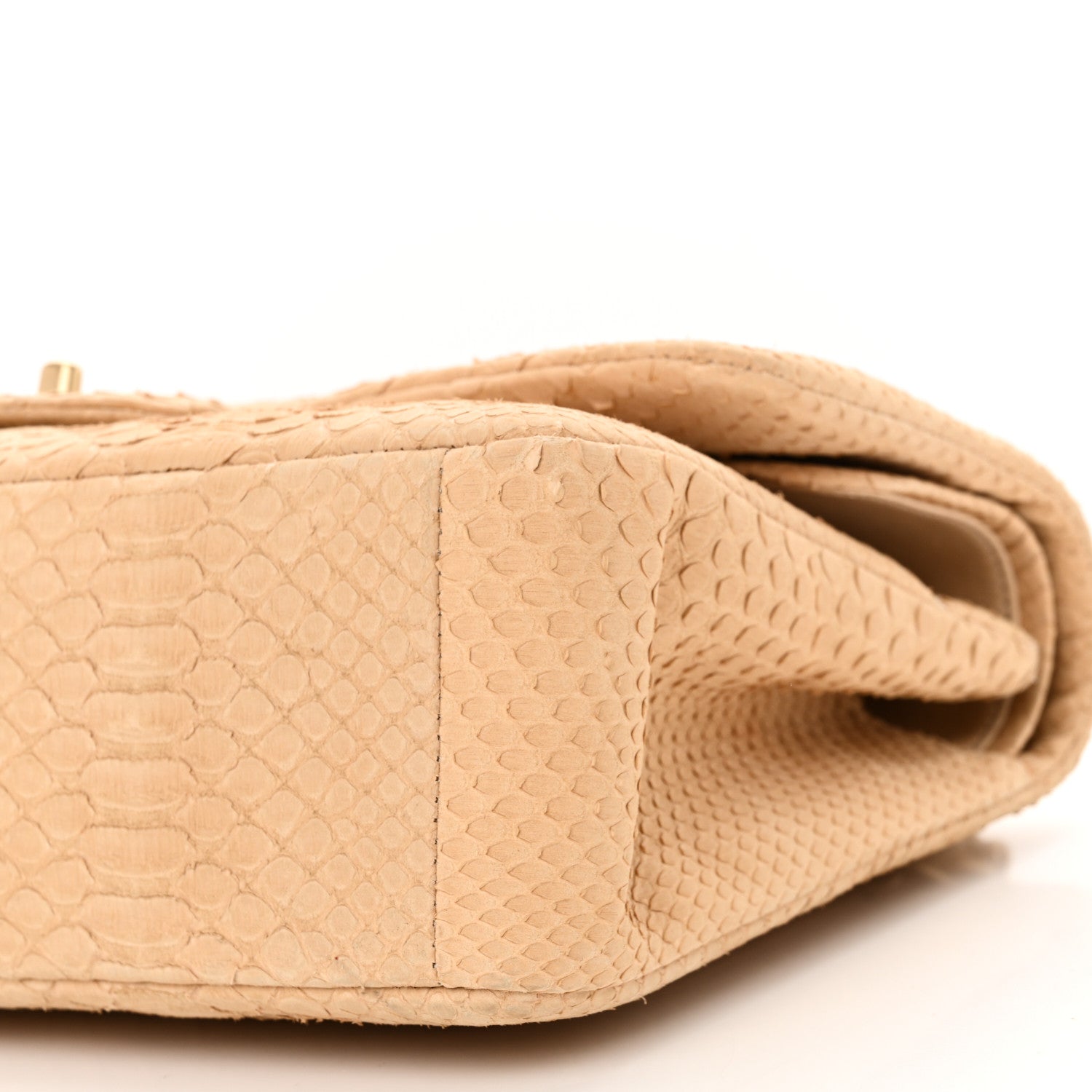 Chanel Snakeskin Jumbo Double Flap Beige 10 of 11